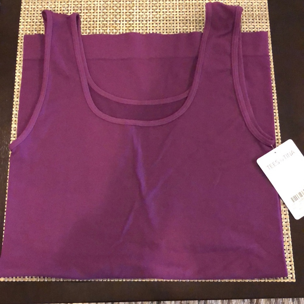 Purple tees by Tina cami